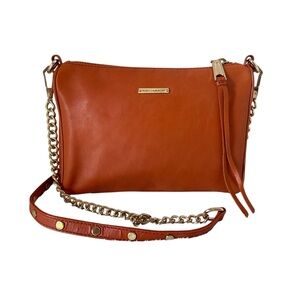 Rebecca Minkoff Mini 5 Zip Leather Crossbody Convertible Bag